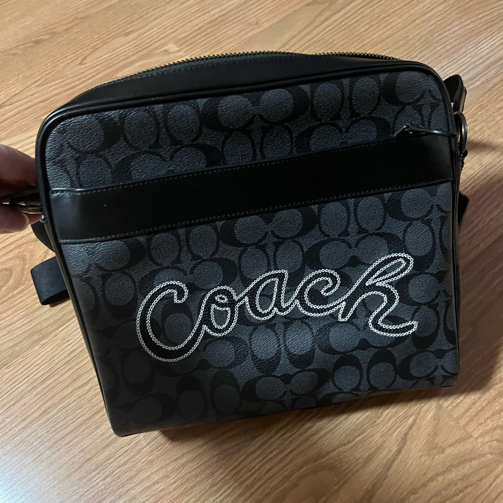 Coach Black and Grey Crossbody Bag - Picture 3 of 16